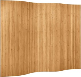 241668 vidaXL Параван за стая, бамбук, цвят натурален, ширина 250 см, височина 165 см