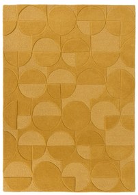 Жълт вълнен килим , 120 x 170 cm Gigi - Flair Rugs