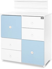 LORELLI Classic Шкаф с повивалник БЯЛО/ BABY BLUE