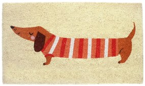 Изтривалка от кокосови влакна 43x73 cm Sausage Dog – Rex London