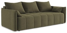 Разтегателен диван с място за съхранение в цвят каки 225 cm Moku – Makamii