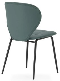 Тъмнозелени трапезни столове в комплект от 2 бр. Maura – Marckeric