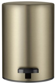 Стоманено кошче за боклук с педал в месингов цвят 3 l Modo – Blomus