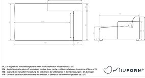 Бежов модулен диван (ляв ъгъл) Flex Felix – Miuform