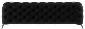 Черен кадифен диван 225 cm Chelsea – Ropez