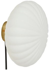 Бяла стенна лампа Kumu – Hübsch