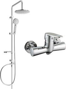 Mexen Carl комплект външен душ с дъждовна душ глава и душ батерия Kama, хром - 72540240-00