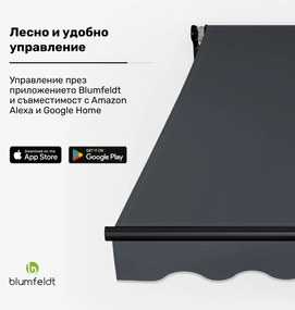 Blumfeldt CloudShade тента, Смарт контрол, UV защита, Стенен монтаж