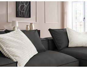 Черен ъглов диван от изкуствена кожа (променлив) Boheme – Bobochic Paris