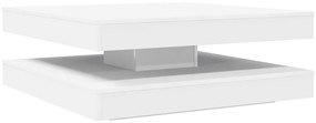3321351 vidaXL Маса за кафе Въртяща се на 360 градуса Бяло 90x90x34,5 cm