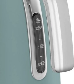 Електрическа кана SMEG KLF03EGMEU, 2400 W, 1.7 л, 360° основа, Матово покритие, Изумрудено зелено