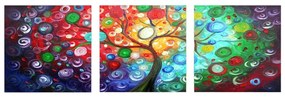 Картини в комплект от 3 бр. 30x30 cm Tree of Life - Wallity