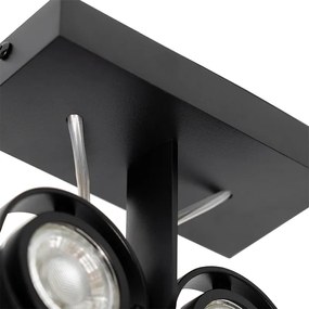 Модерен прожектор черен 2-светлина - Master 50