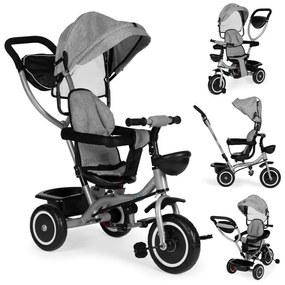 Детска триколка 2 в 1 Сив