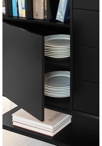 Черен скрин 166x98x45 cm Platt – Teulat