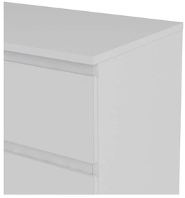 Бял нисък скрин 77x84 cm Nova – Tvilum