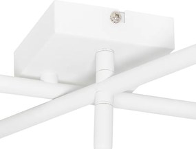 Модерна таванна лампа бяла 5-светлина регулируема квадратна - Jeana