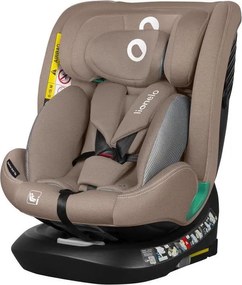 Lionelo - Автокресло с база. завъртащо се BASTIAAN ONE i-Size 40-150 cm Пясъчен беж