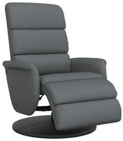 356720 vidaXL Наклоняем стол с поставка за крака, сив, изкуствена кожа