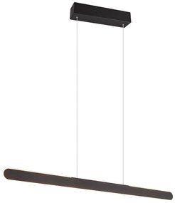 Черно висящо LED осветително тяло Helios - Trio