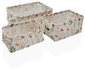 Игра на Кошници Versa Sansa Квадратен 28 x 18 x 14 cm Текстил