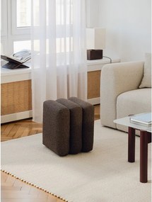 Кафява табуретка от прежда с примки от букле Radd – noo.ma