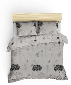 Комплект от сива ватирана покривка за двойно легло и 2 калъфки за възглавници Efil - Mijolnir