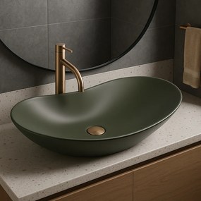 Умивалник за плот Rea Royal Olive Matt