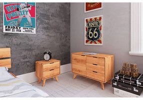 Нощно шкафче от букова дървесина Greg - The Beds