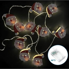 Aigostar - LED гирлянд 20xLED/3xAA 3m топла бяла Дядо Коледа