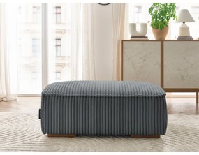 Тъмносива табуретка от рипсено кадифе Chelsea – Bobochic Paris