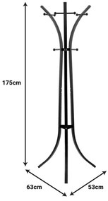 Закачалка Зени 226-000024 черен цвят