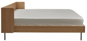 Двойно легло в дъбов декор 180x200 cm в естествен цвят Wrap - Bonami Selection