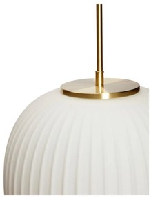 Бяло висящо осветително тяло със стъклен абажур ø 32 cm Serene – Hübsch