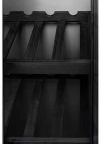 Черна стойка за вино от елхово дърво за 10 бутилки, 52x103 cm Rob - White Label