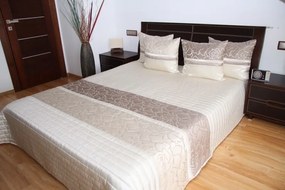 Луксозно светлобежово покривало за легло Ширина: 170 см | Дължина: 210 см