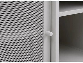 Сива метална маса за телевизор 160x55x45 cm Veep – Unique Furniture