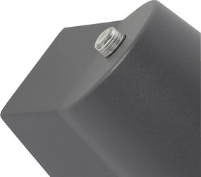 Модерна външна лампа антрацит с LED с датчик за здрач - Uma