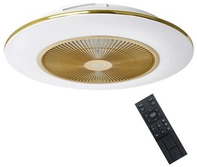 Brilagi - LED Димируема лампа с вентилатор AURA LED/38W/230V златист + д.у.