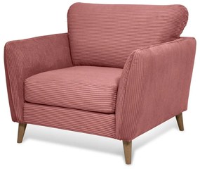 Розово кресло от рипсено кадифе Paris – Scandic