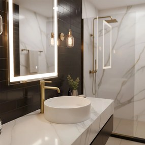 Смесител за мивка Rea Foster Brush Gold High