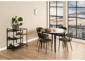 Кръгла сгъваема маса за хранене с дъбов плот ø 115 cm Montreux - Actona