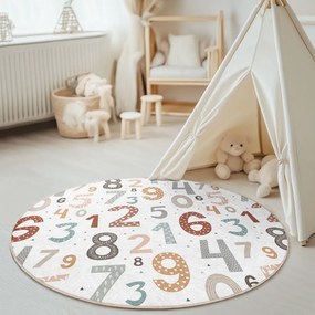 Детско килимче за игра подходящо за пране ø150 cm Happy Numbers – Mila Home