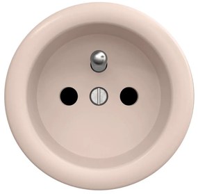 Kliklap - Ретро домашен контакт без рамка 230V пепелно розово