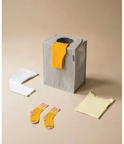 Торба за пране Brabantia 1001093, 55 л, Твърдо и отделящо се дъно, Магнитни дръжки, Сив