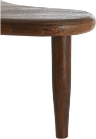Масичка за кафе от масивно манго в тъмно естествен цвят 64x102 cm Canzo – Light &amp; Living