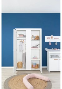 Бял детски гардероб 119x190x52 cm Anton – Roba