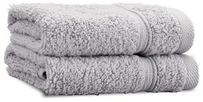 Светлосиви памучни кърпи в комплект от 2 бр. от тери 30x30 cm Zero Twist – Catherine Lansfield