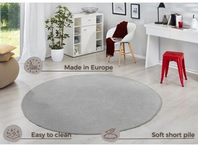 Светлосив кръгъл килим ø 133 cm Fancy – Hanse Home