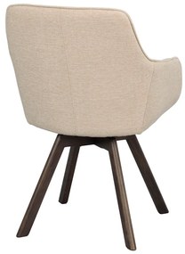 Бежови тапицирани трапезни столове в комплект 2 бр. Alison – Rowico